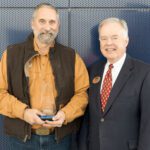 112022 Employee of the Year Award (left to right): Employee of the Year Darin Boozer and NGTC President John Wilkinson.