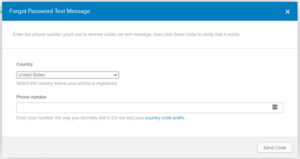 Screenshot for entering your phone number in the okta voice call setup verification page