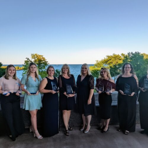 11Pictured (left to right): Alexis Whittemore; Samantha Byers; Jessica Smith; Mona Williams, adviser; Emily Sullens, adviser; Emily Linz; Nicole Edwards; and Nicole May; (not pictured) Angela Banks, adviser.